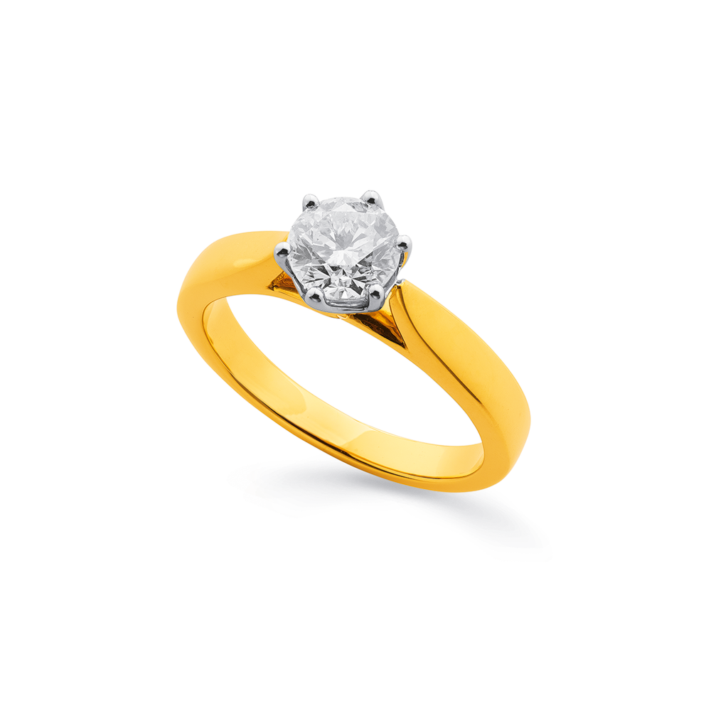 18ct 1ct Diamond Solitaire Ring Pascoes