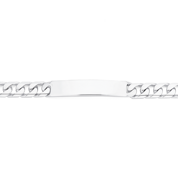 22cm ID Curb Bracelet in Sterling Silver
