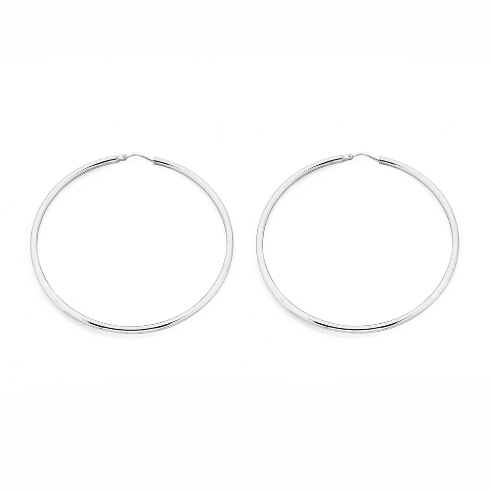 Sterling silver tube hoop earrings online