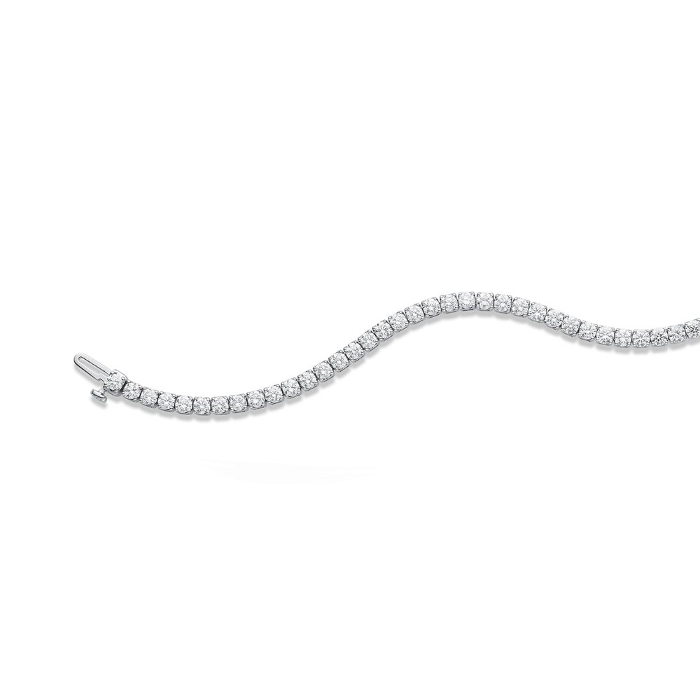 3ct Tdw Element Lab Diamond Set In 10ct White Gold 18cm Tennis