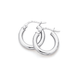 9ct 15mm White Gold Hoops