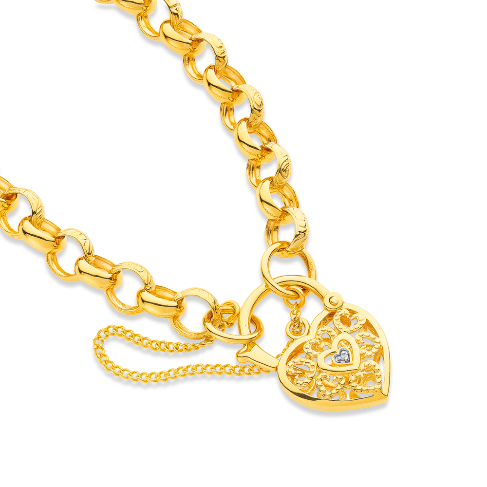 Belcher Bracelet, 9ct Yellow Gold ID tag | Smiths the Jewellers Lincoln