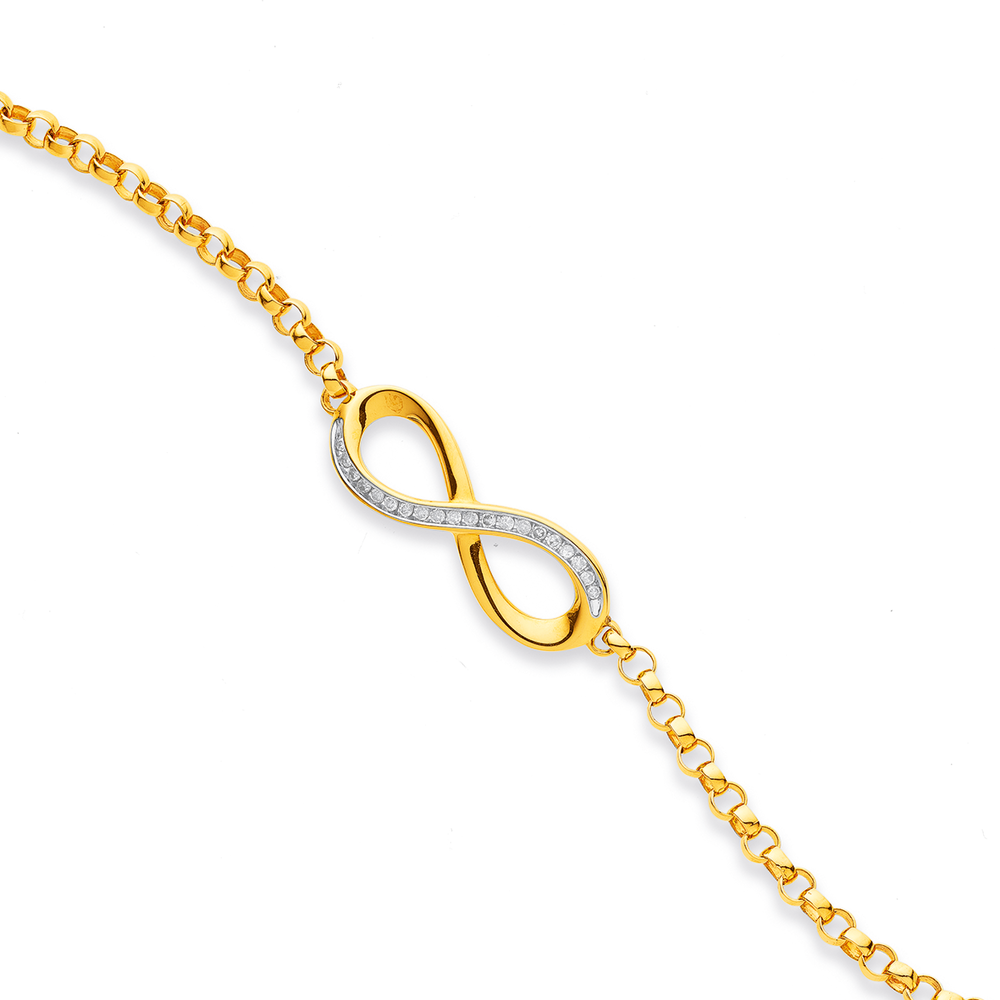 Rose Gold Love Knows No Bounds Infinity Bracelet – GIVA Jewellery