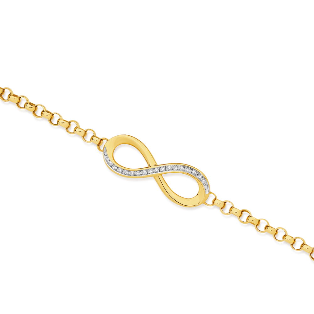 Rose Gold Love Knows No Bounds Infinity Bracelet – GIVA Jewellery