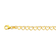 9ct 19cm Heart Link Chain Bracelet