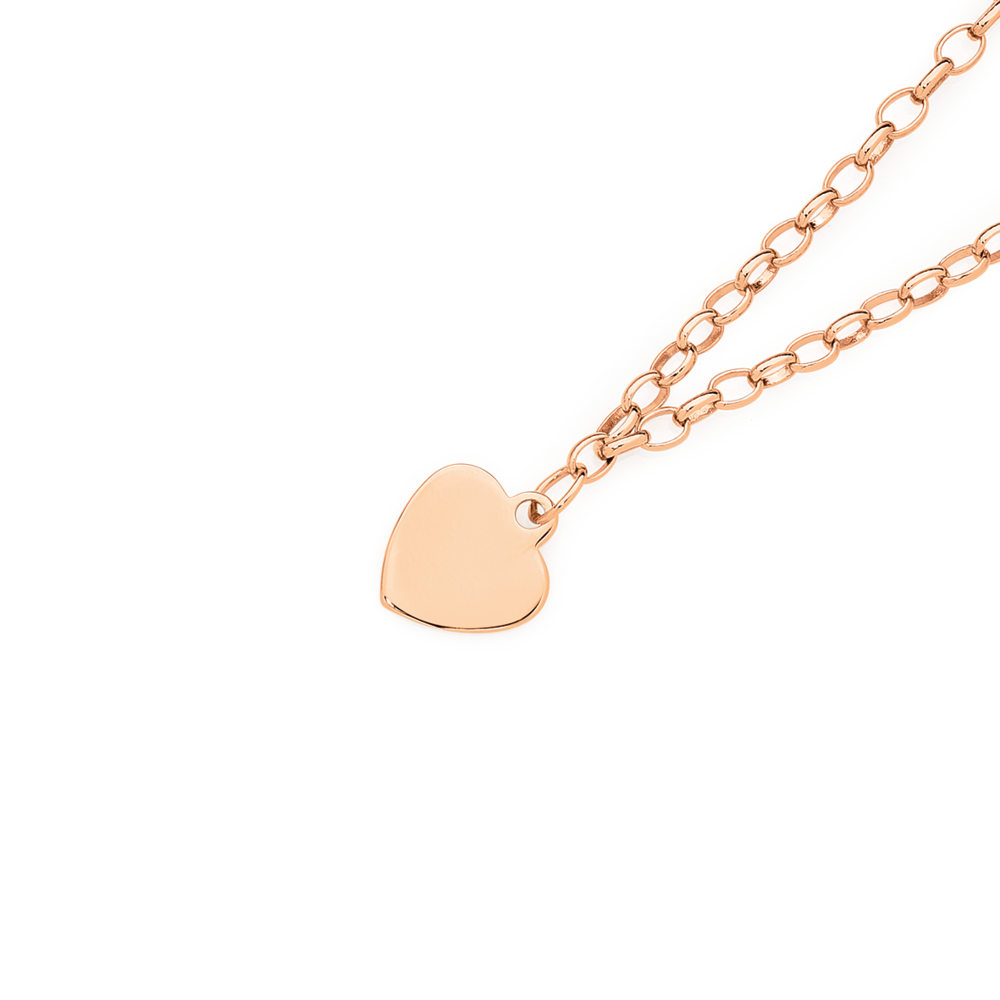 9ct 19cm Rose Gold Solid Belcher 