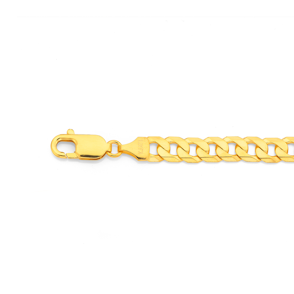 LOT:5970 | (0057648) 9ct heavy solid curb bracelet