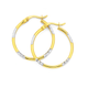 9ct 24mm Two Tone Hoops