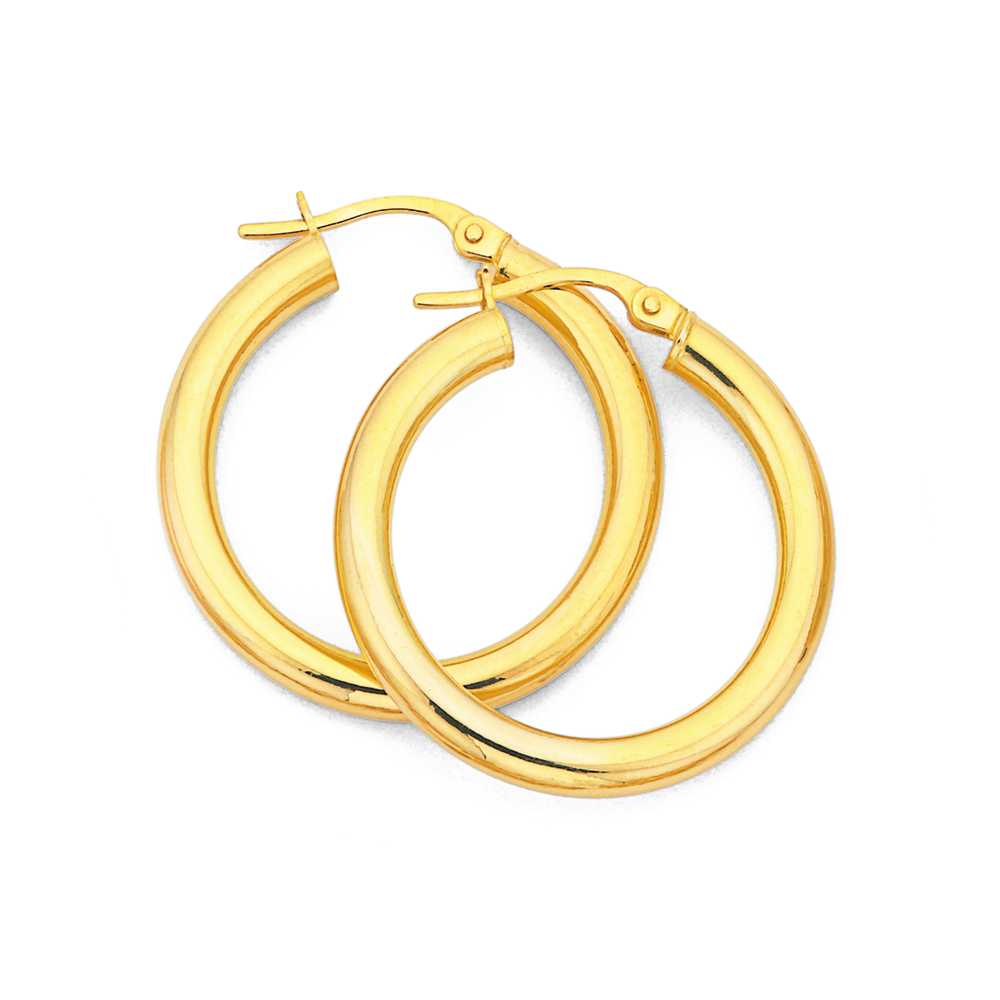 9ct gold hoop earrings online