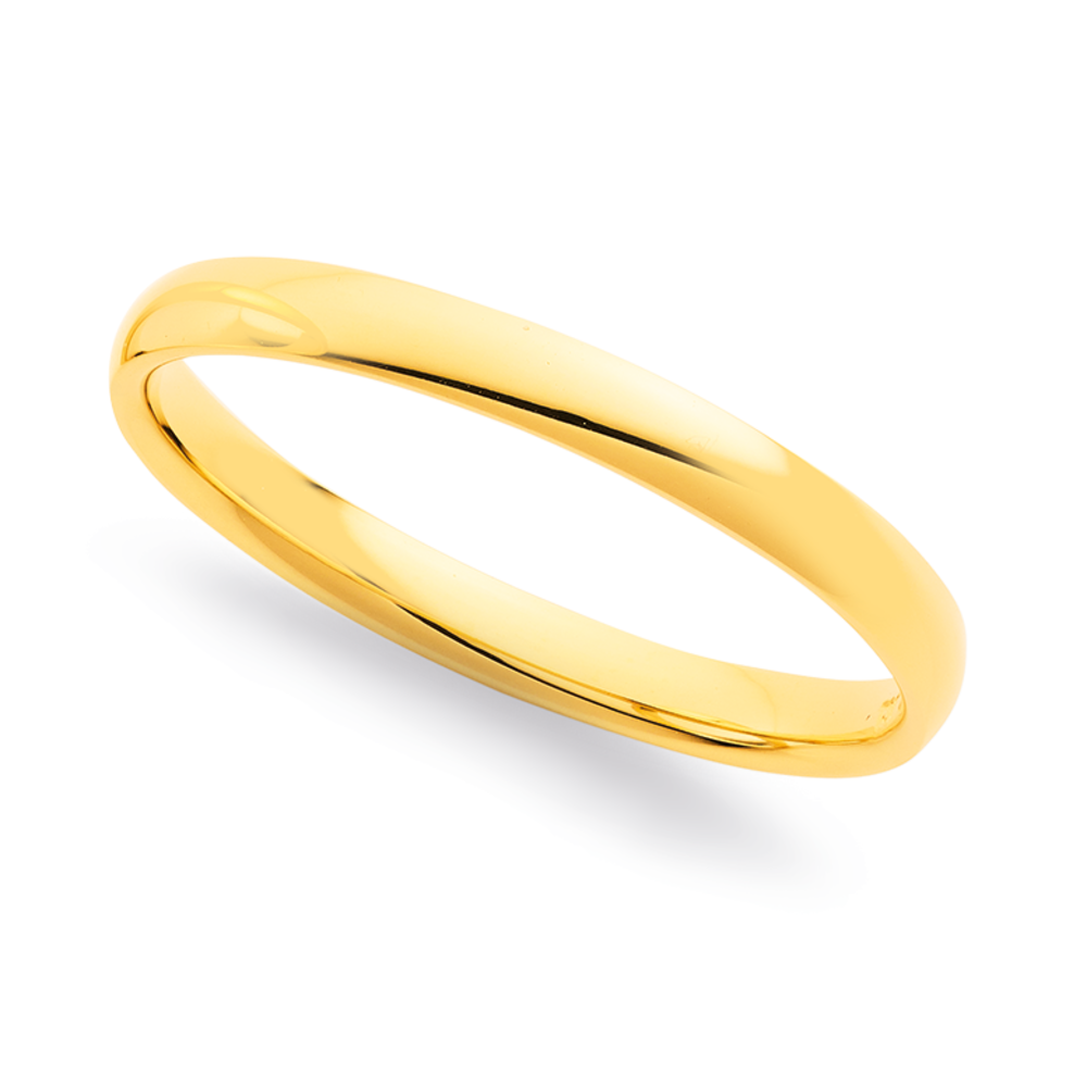 9ct 2mm Wedding Band Size M Pascoes