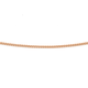 9ct 45cm Rose Gold Solid Curb Chain