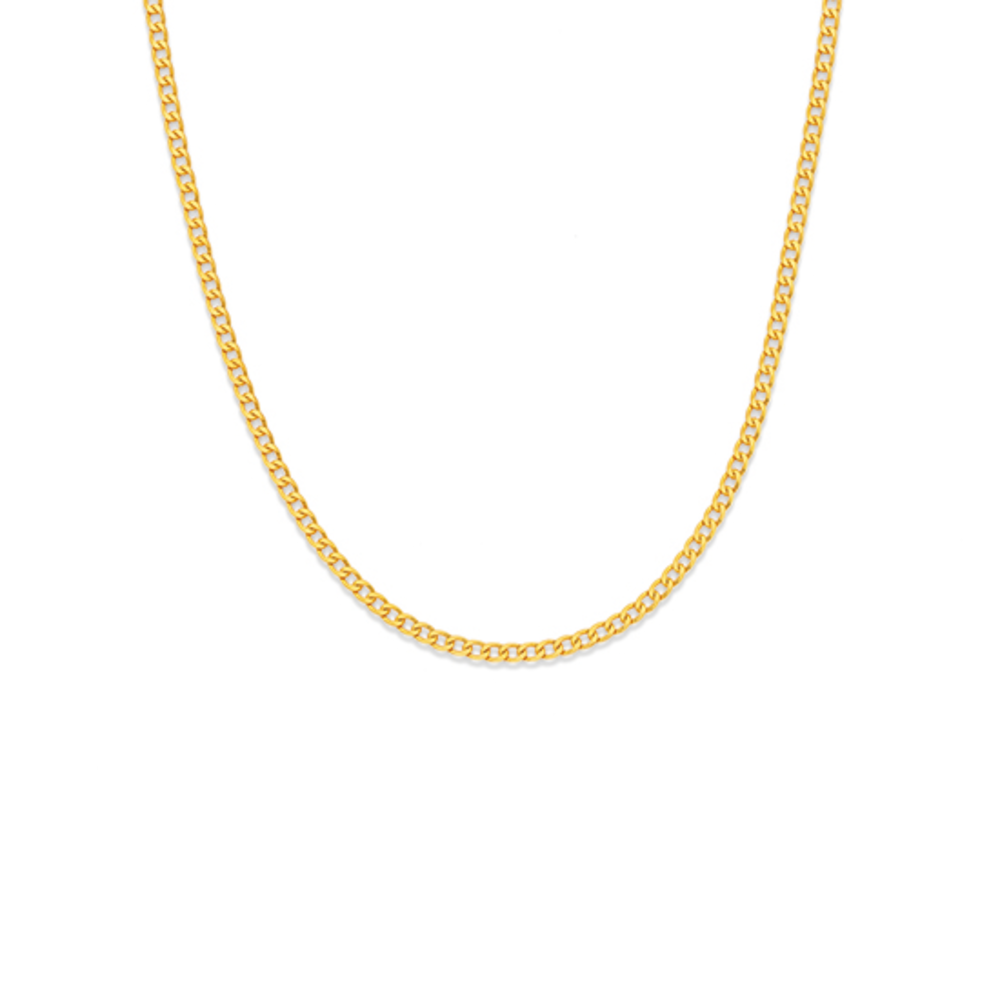 9ct 45cm Solid Curb Chain Pascoes