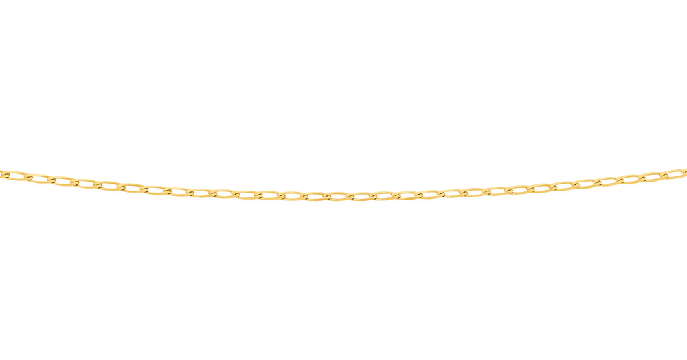 9ct, 45cm Solid Curb Chain | Pascoes