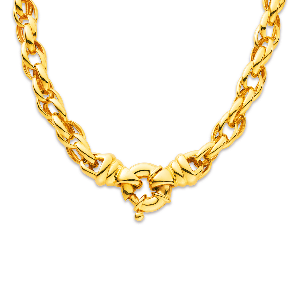 Pascoes ネックレス 9ct 48cm Triple Link Bolt Ring Necklace | Pascoes