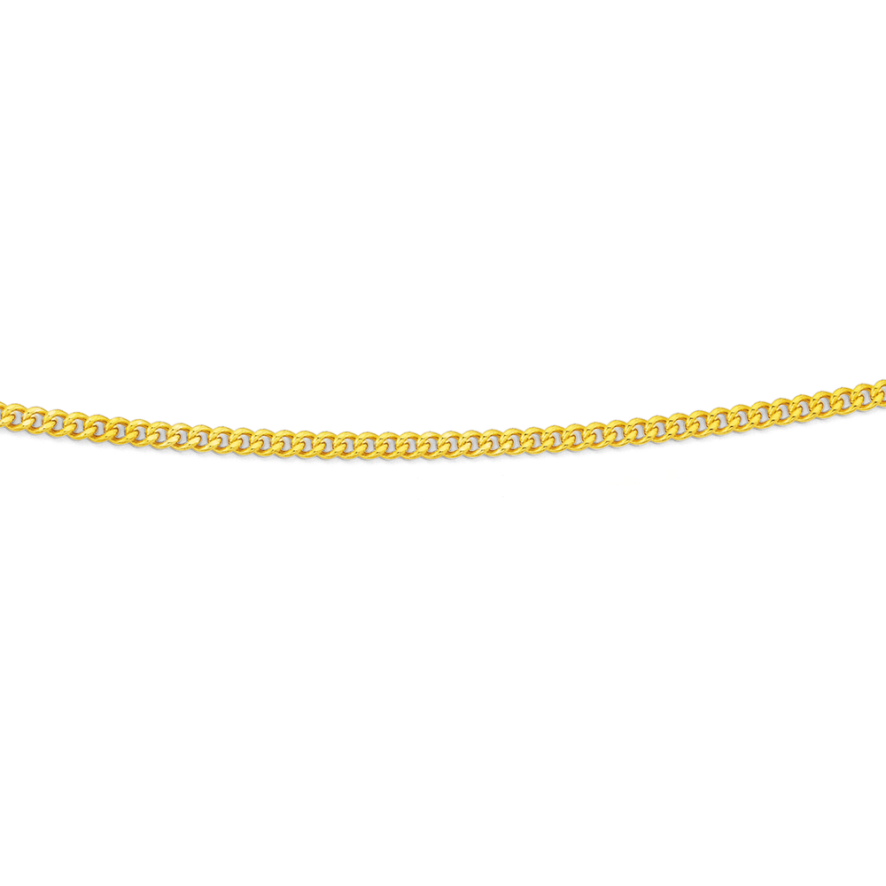 9ct Gold 60cm Solid Curb Chain 