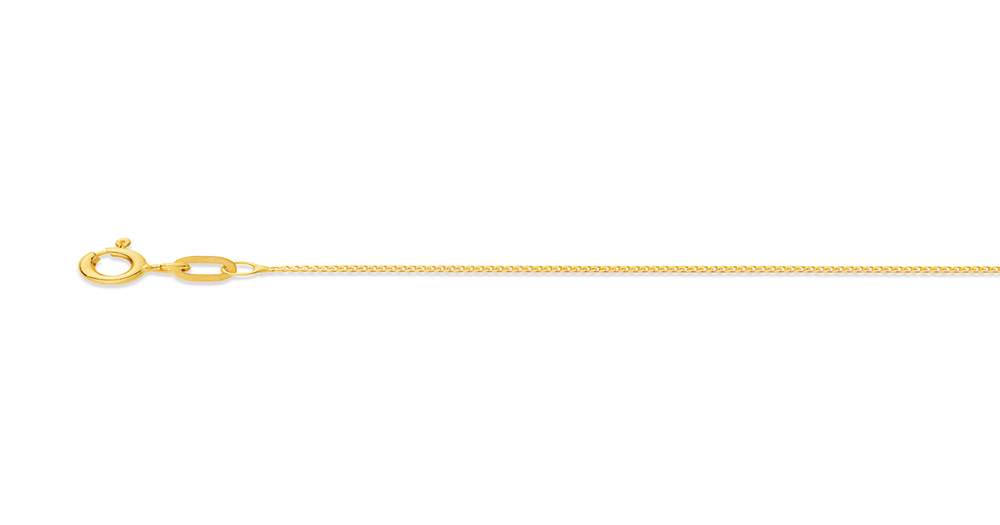 9ct, 55cm Solid Curb Chain | Pascoes