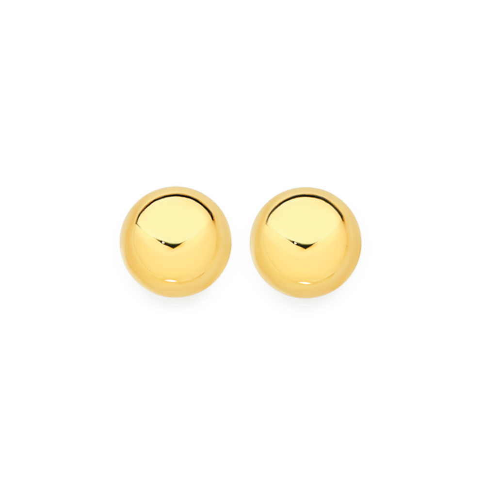 Gold ball stud earrings 5mm discount