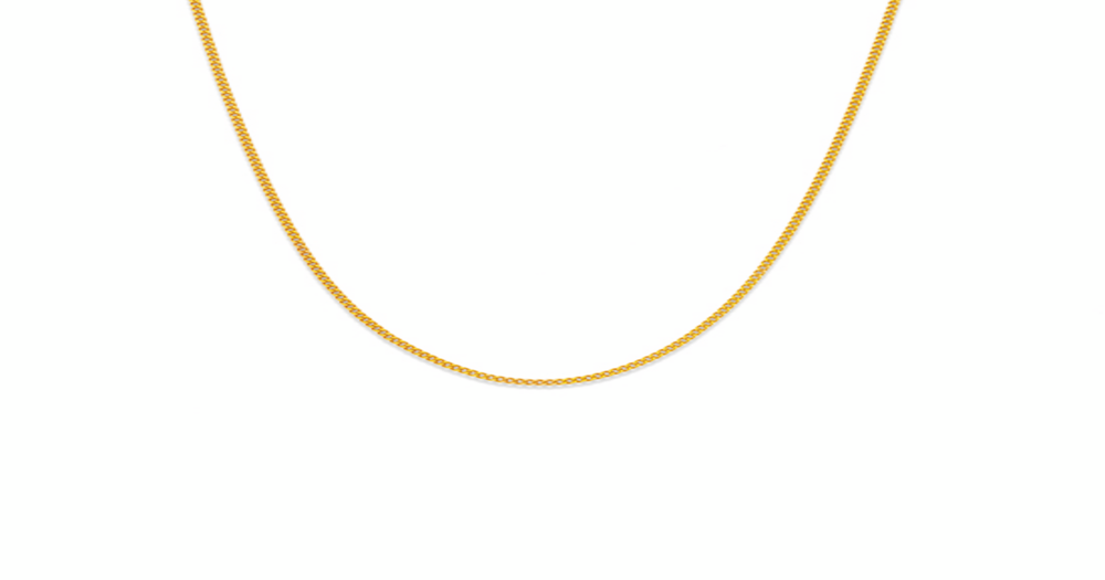 9ct, 60cm Solid Curb Chain | Pascoes