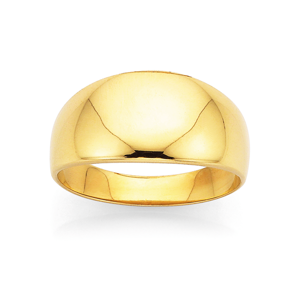 9ct 9mm Dome Ring