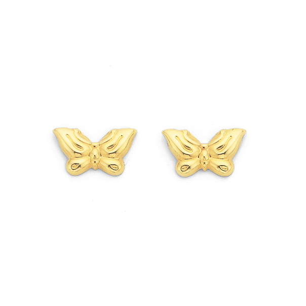 9ct Butterfly Studs