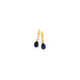 9ct, Created Blue Sapphire Drop Earrings