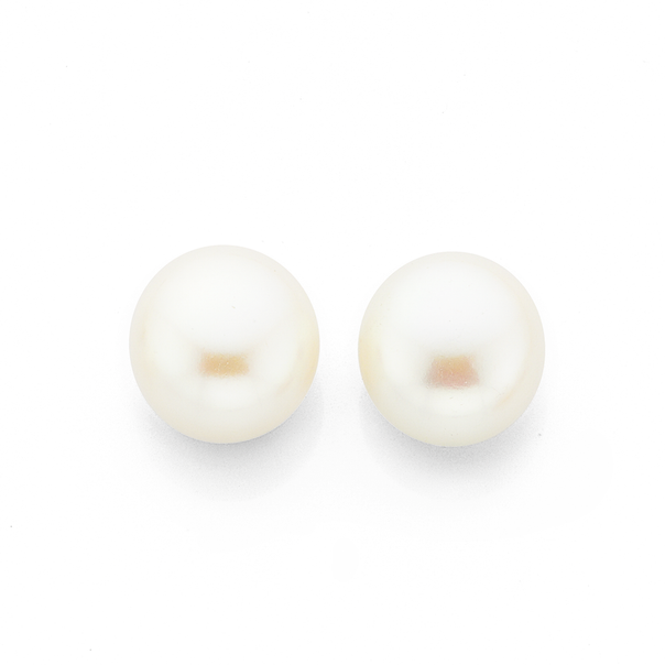 9ct Cultured Fresh Water Pearl Stud Earrings