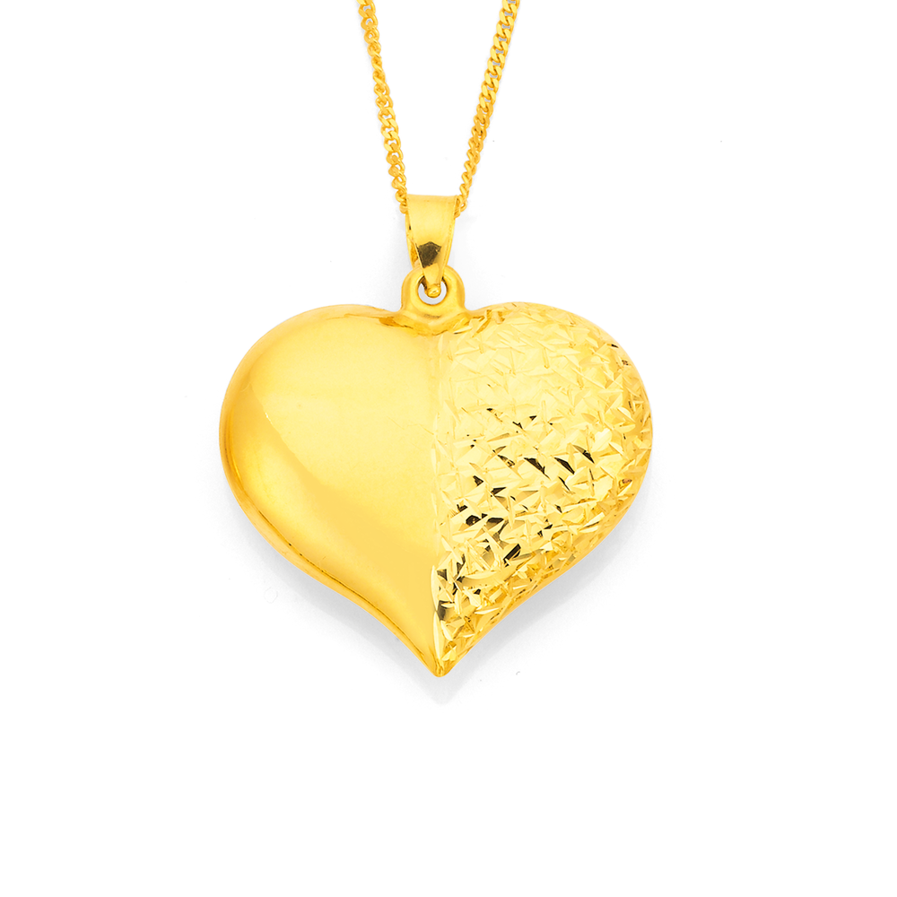 Heart Toggle Necklace gold – ADORNIA