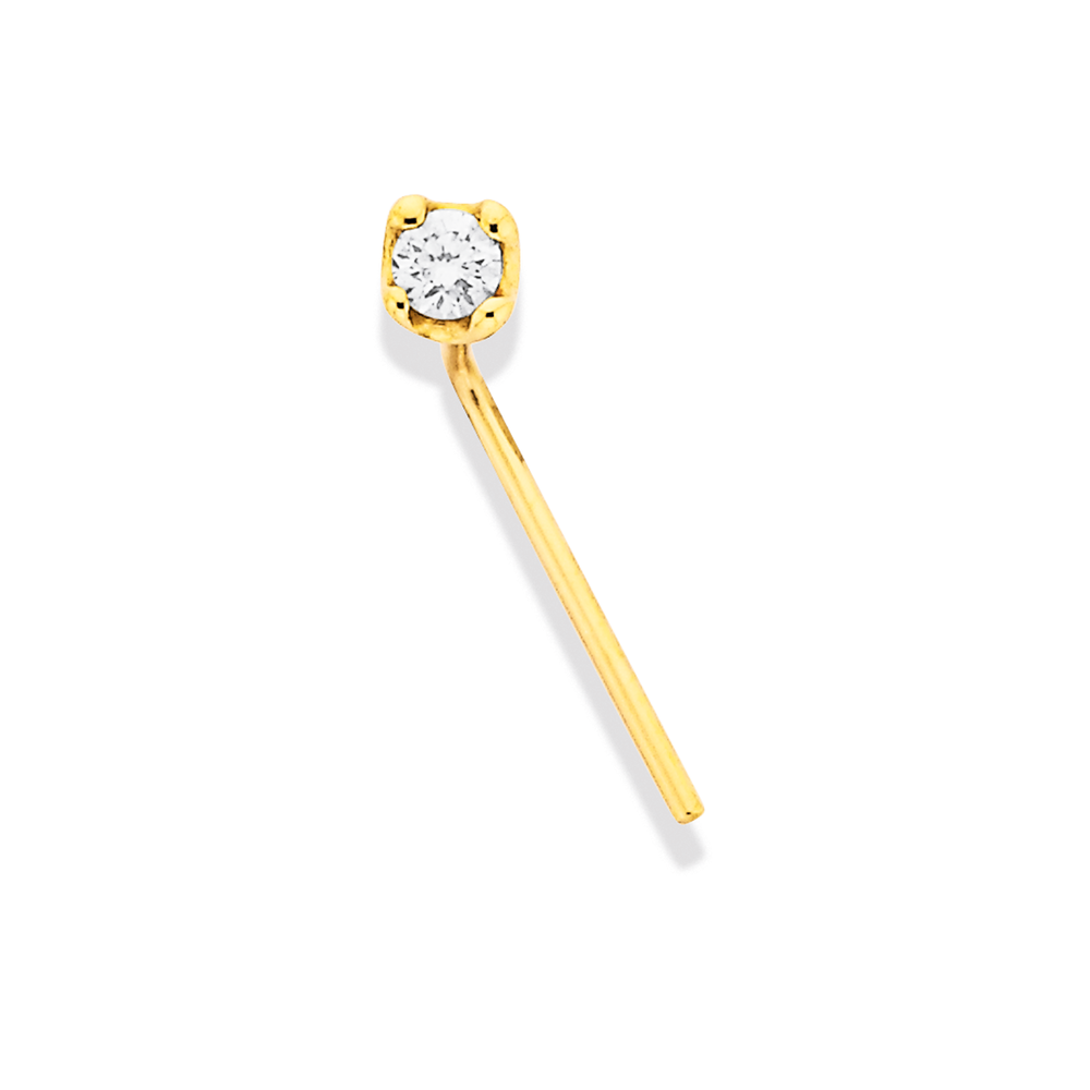 9ct Diamond Nose Stud Pascoes