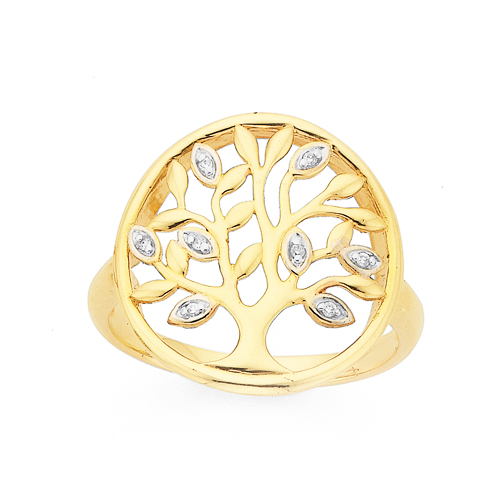 Tree of Life Signet Stainless Steel Viking Ring - Stainless Steel - Silver  – GTHIC