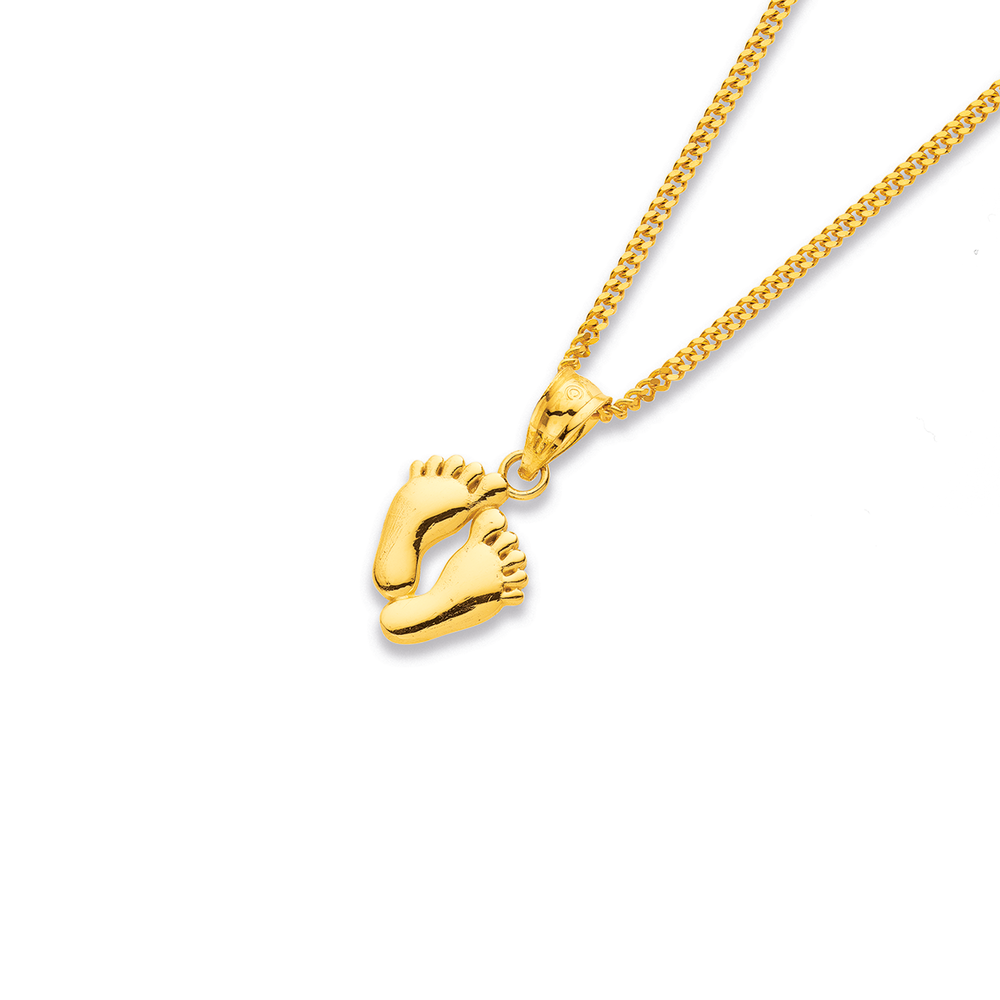 9ct Footprints Pendant Pascoes