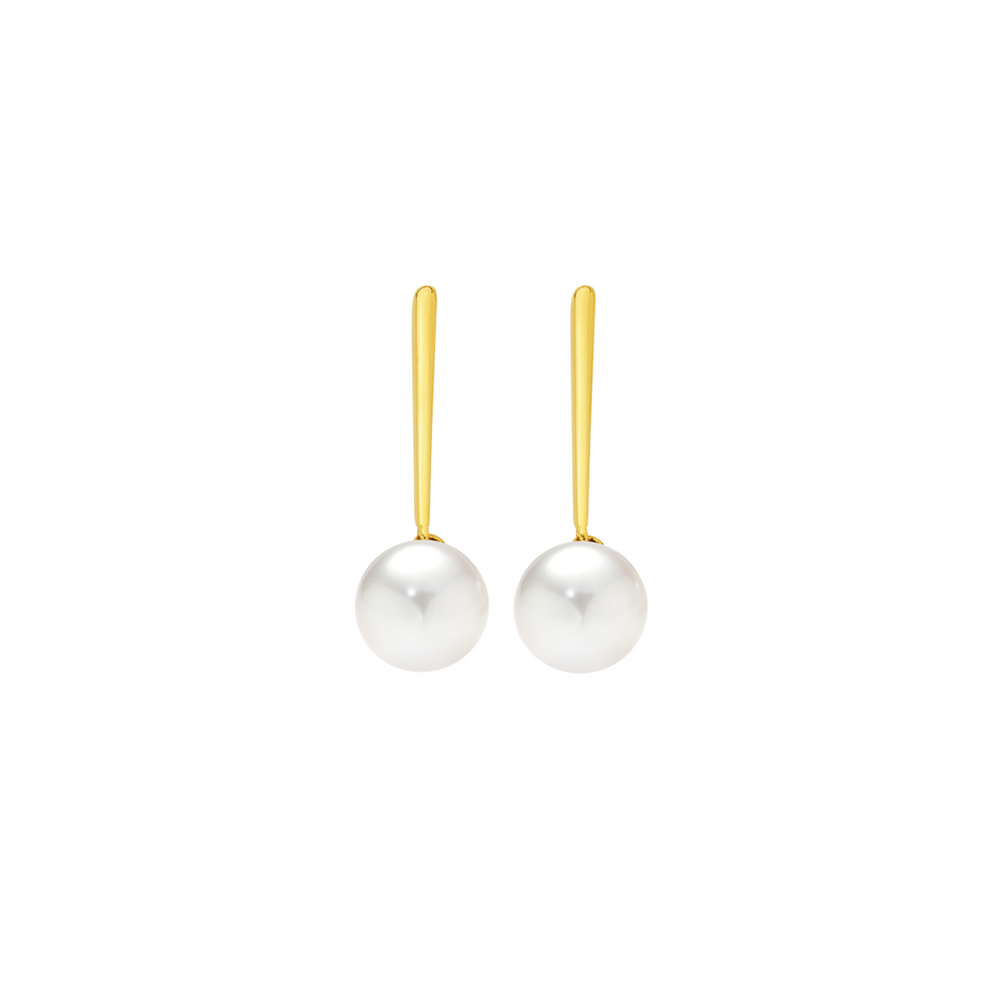 9ct Freshwater Pearl Earrings in White Pascoes