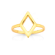 9ct Geometric Diamond Shape Ring