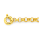 9ct Gold 20cm Solid Belcher Bolt Ring Bracelet