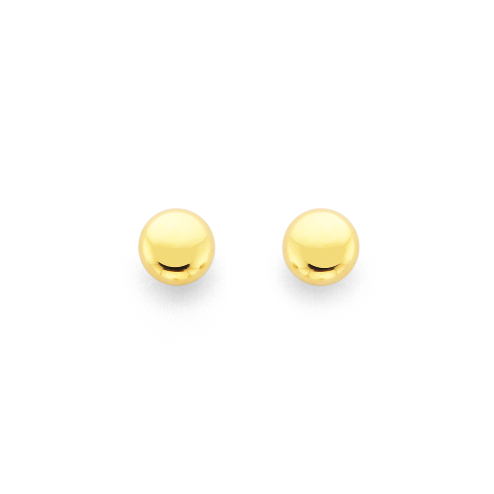 Discover 76+ gold ball earring size chart latest 3tdesign.edu.vn