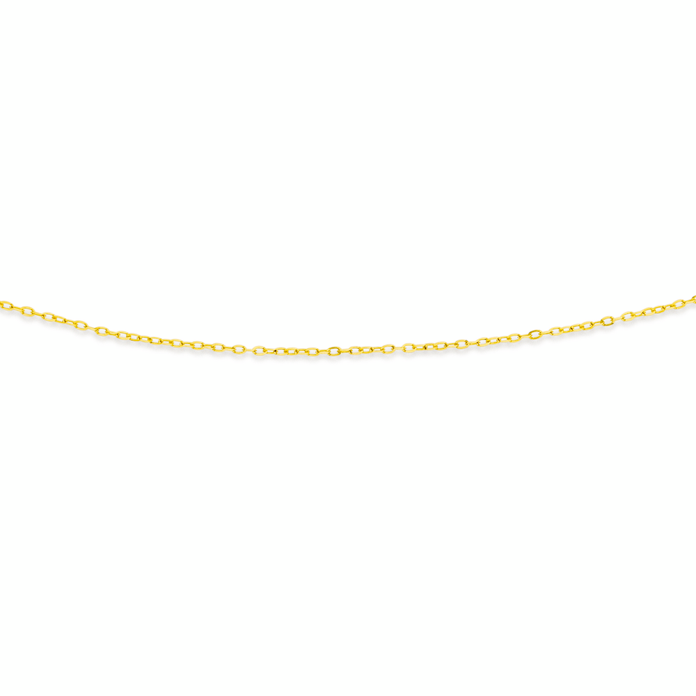 9ct Gold 42cm Solid Twisted Cable Chain | Pascoes