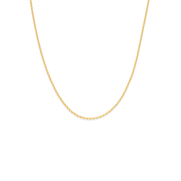 9ct Gold 45cm Solid Open Curb Chain