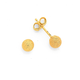 9ct Gold 4mm Stardust Ball Stud Earrings