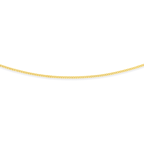 9ct Gold 55cm Solid Curb Chain