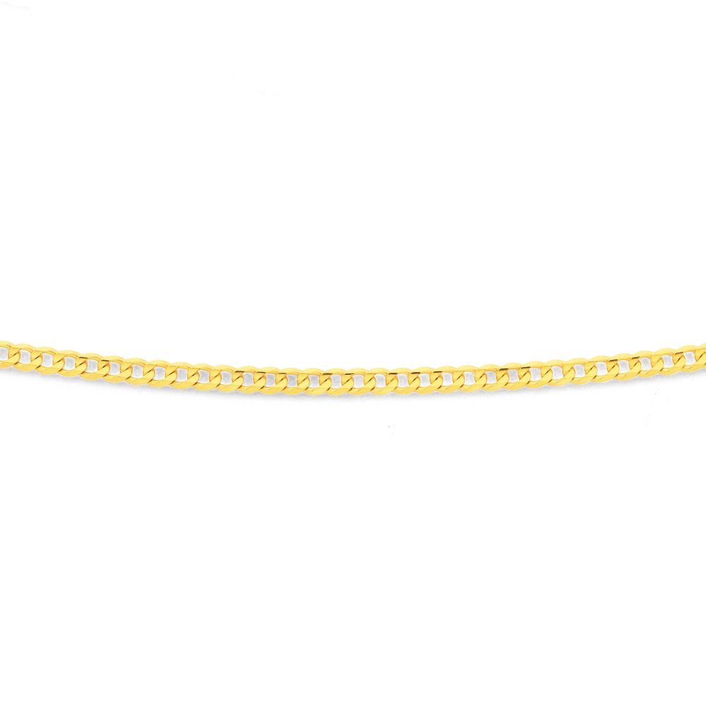 9ct Gold 55cm Solid Curb Chain 