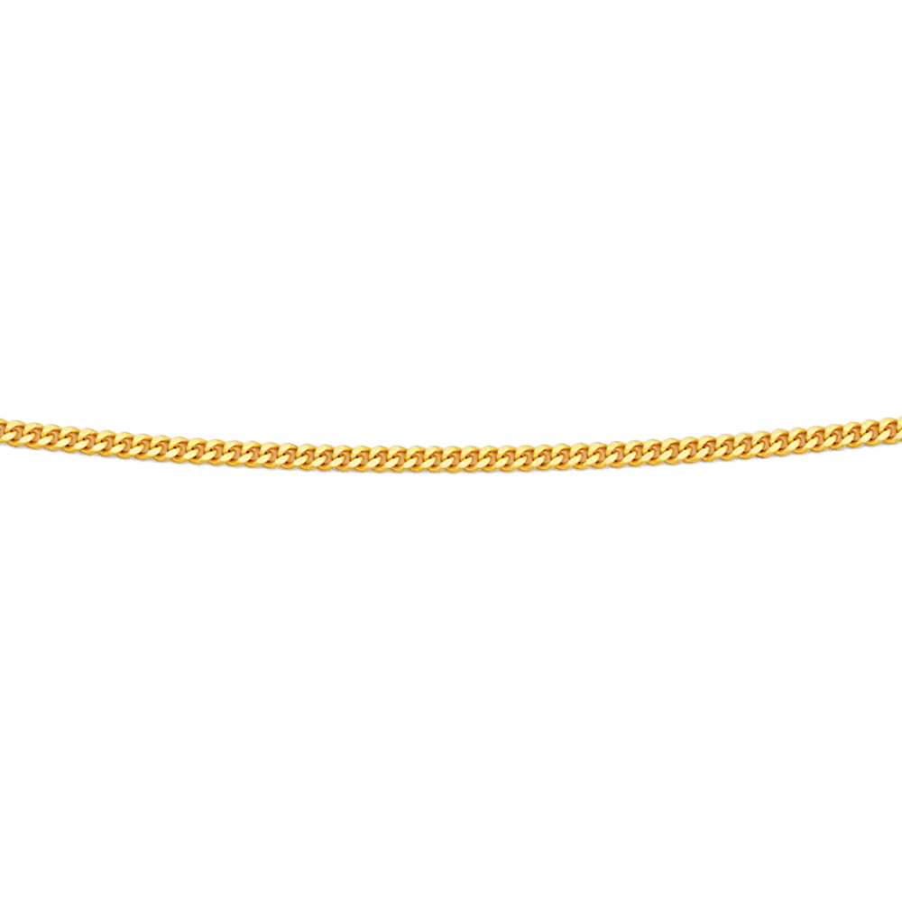 9ct Gold 55cm Solid Curb Chain 
