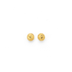 9ct Gold 6mm Diamond-cut Ball Stud Earrings