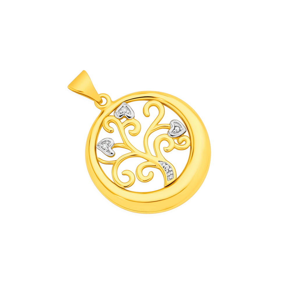 9ct Gold Diamond Fancy Tree of Life 