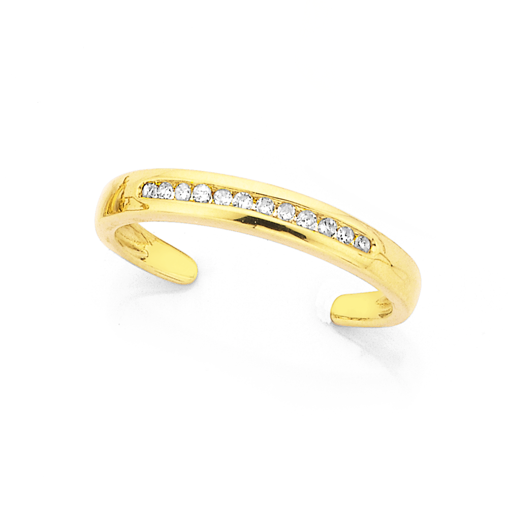 9ct Gold Diamondset Toe Ring Body Jewellery Pascoes The Jewellers