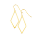 9ct Gold Kite Drop Earrings