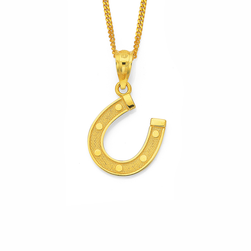 9ct Horse Shoe Charm Pascoes