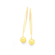 9ct Large Wishbone Ball Hook Drop Earrings