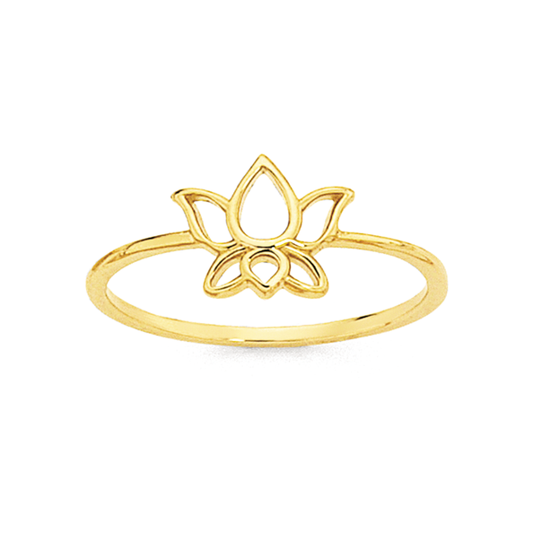 9ct Lotus Dress Ring