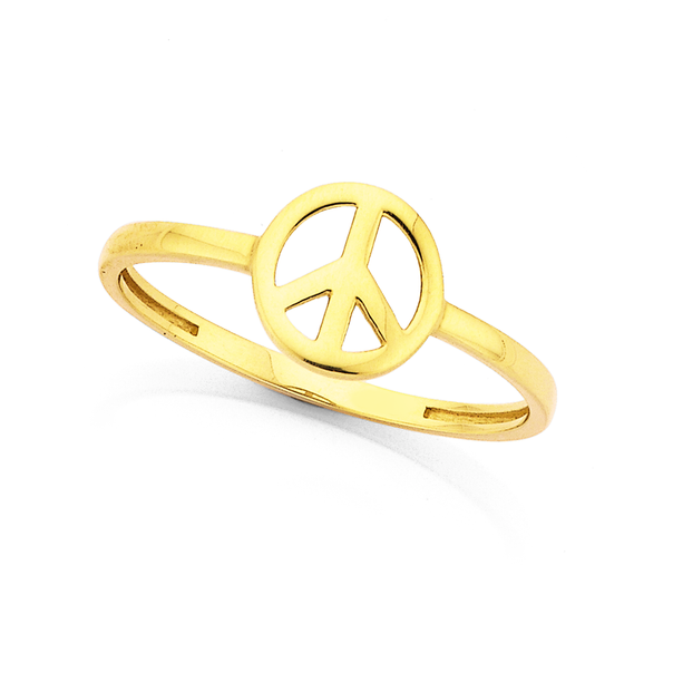 9ct Mini Peace Ring