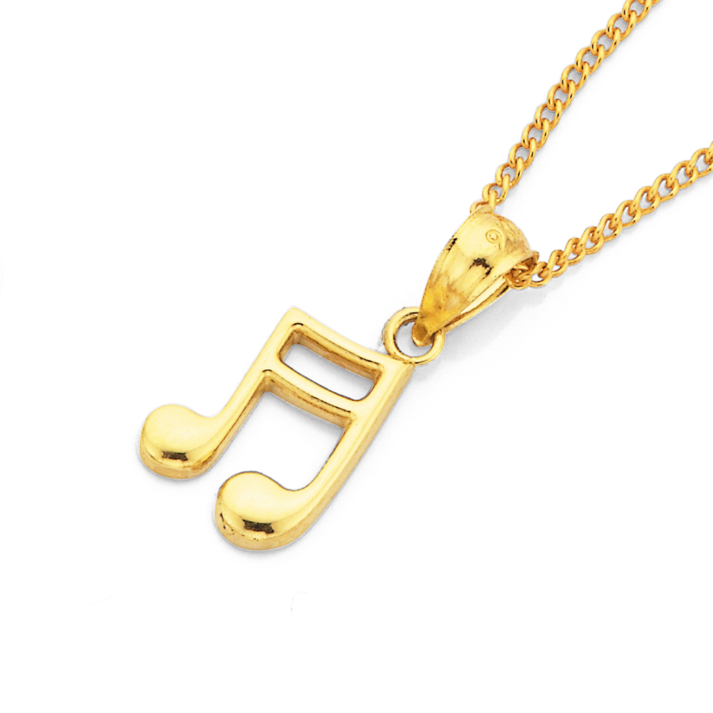 Buy Best Friend Music Notes Necklaces to Share Best Friend Jewelry Initial  Necklaces for Music Fans Online in India - Etsy