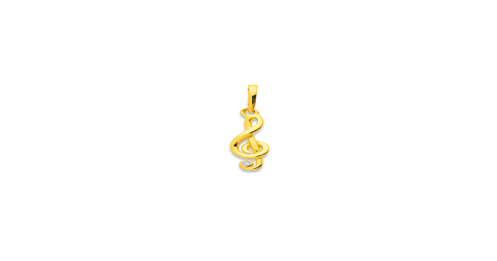 9ct, Musical Note Charm | Pascoes